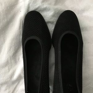 Stuart weitzman Black perforated Comfort Shoe